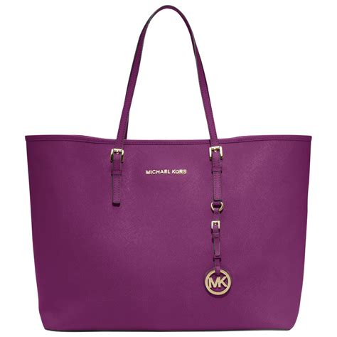 michael kors purple handbag|michael kors purple tote bag.